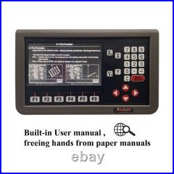 Large 7inch LCD Screen TTL 2 Axis Digital Readout Display DRO RPM Mill Lathe