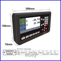 Large 7inch LCD Screen TTL 2 Axis Digital Readout Display DRO RPM Mill Lathe