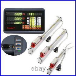 Linear Scale 250&450&950mm +Digital Readout 3Axis DRO Kit for Mill Lathe Machine