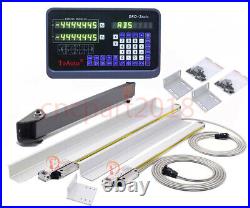 Linear Scale 2Axis DRO 5µm Digital Readout Display 500&650mm CNC Milling Machine