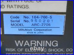 MITUTOYO ARC-2705 DIGITAL X/Y AXIS READOUT DISPLAY CODE NO. 164-766-5 50/60Hz