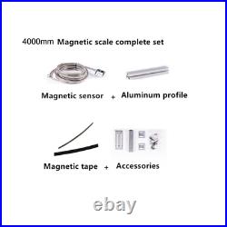Magnetic sensor 5V 5um encoder magnetic tape 5+5mm 2 axis DRO digital readout wi