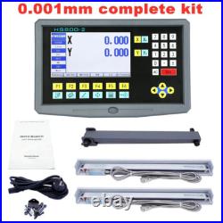 Multilingual 2 Axis LCD DRO Kit HS800-2 Turning Lathe Milling Digital Readout Di