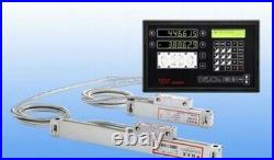 New 2 Axis Digital Readout W Linear Scales DRO Set Kit High Cost Performance cc