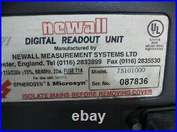 Newall DP7 Digital Readout DRO Counter Box For Parts or Repair 1 AXIS