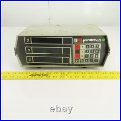 Numerex DRO 2 Axis Micron-X Two Axis Digital Readout 110-120VAC 1PH