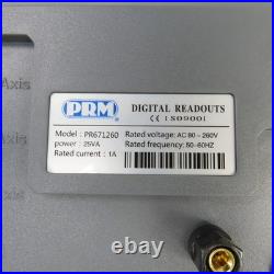 PRM PR671260 2-Axis Digital Readout Kit With 12 & 60 Linear Scales 120V
