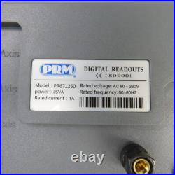 PRM PR671260 2-Axis Digital Readout Kit With 12 & 60 Linear Scales 120V PRM PR671260 2-Axis Digital Readout Kit With 12 & 60 Linear Scales 120V