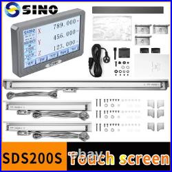 SDS200S DRO Touch Screen LCD Digital Readout 0.005mm With KA35 Linear Scale