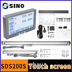SDS200S DRO Touch Screen LCD Digital Readout 0.005mm With KA35 Linear Scale SDS200S DRO Touch Screen LCD Digital Readout 0.005mm With KA35 Linear Scale