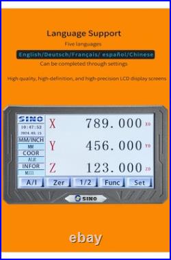 SDS200S DRO Touch Screen LCD Digital Readout 0.005mm With KA35 Linear Scale