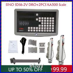 SDS6-2V DRO 2 Axis Digital Readout 5um KA300 Linear Glass Scale Encoder