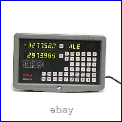 SDS6-2V DRO 2 Axis Digital Readout 5um KA300 Linear Glass Scale Encoder