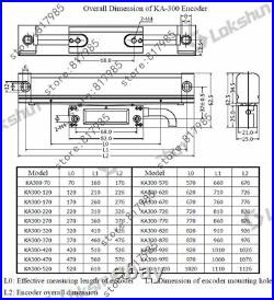 SINO KA300 Linear Encoder RS422 Signal 0.001mm Linear Scale for Digital Readout