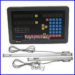 SINPO 2 Axis Digital Readout DRO Kit with 2pcs Linear Scales for Milling Machine