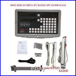 Sino Digital Readout SDS6-2V DRO and Linear Scale KA500 KA300 Linear Encoder