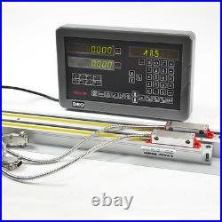 Sinpo 2 Axis Digital Readout Dro Kit With Linear Scales For MILL Milling Machine