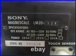 Sony Magnescale LM20-32R DRO Display Digital Readout 3 Axis