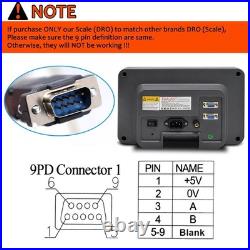 TOAUTO Digital Readout 2 Axis 3 DRO Display Linear Scale 1001000mm