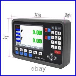 TOAUTO Digital Readout 2 Axis 3 DRO Display Linear Scale 1001000mm