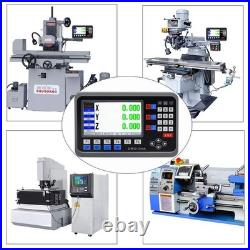 TOAUTO Digital Readout 2 Axis 3 DRO Display Linear Scale 1001000mm