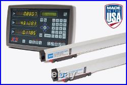 USA MADE digital readout DRO kit 9x48 Bridgeport Mill 2 axis Scales w BRACKETS