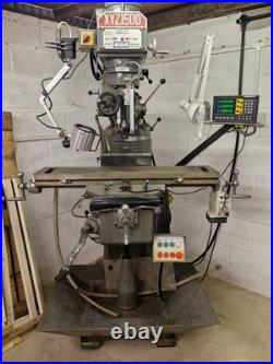 Xyz 1500 Turret Milling Machine Varispeed Head Digital Readout Powered X-axis