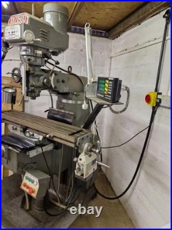 Xyz 1500 Turret Milling Machine Varispeed Head Digital Readout Powered X-axis