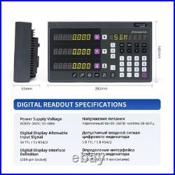 YAK-212 2 Axis DRO Digital Readout Display Lathe Mill Grinder 0.1? M