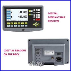 YH800-2 2 Axis LCD DRO Digital Readout Display 19 Language AC90-260V And 2 Pie T
